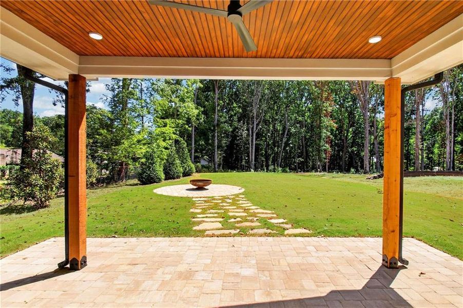 Exterior details and patio area of a home in , Stone Mountain (Image 44). Exterior details and patio area of a home in , Stone Mountain (Image 44).