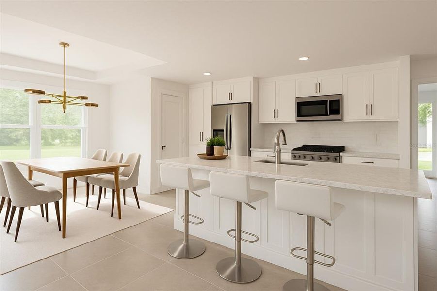Furnished interior view inside a new home in , Ocala (Image 4).