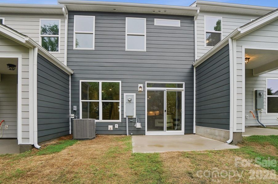 Exterior details and patio area of a home in Harrisburg Village, Harrisburg (Image 3).