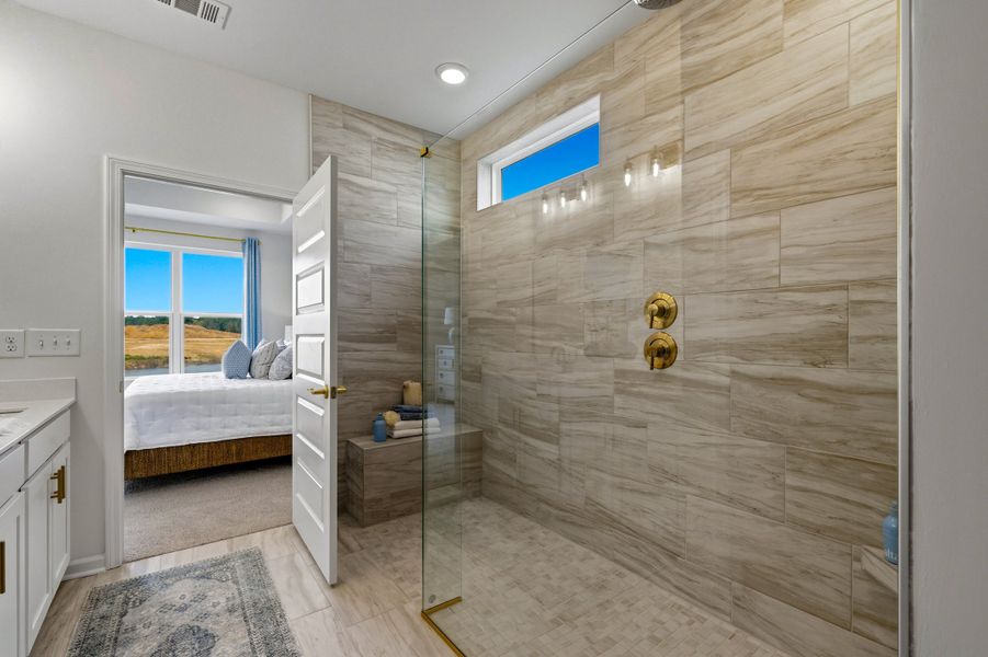 Representative furnished interior of a home built from the Leyland by Beazer Homes in Marshfield, Longs (Image 10).