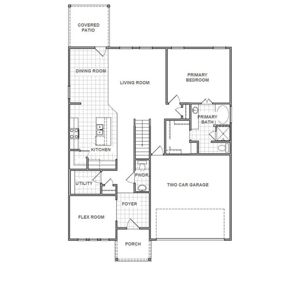 2D floor plan layout of this home in Sorella, Tomball, TX (Image 2). 2D floor plan layout of this home in Sorella, Tomball, TX (Image 2).