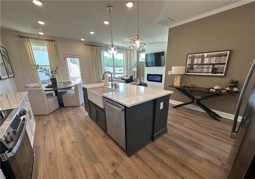 Furnished interior view inside a new home in Mulberry Summit, Flowery Branch (Image 5).
