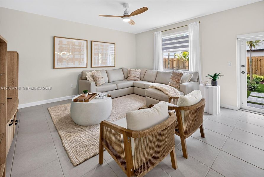 Furnished interior view inside a new home in Acacia Groves, Miami (Image 7).