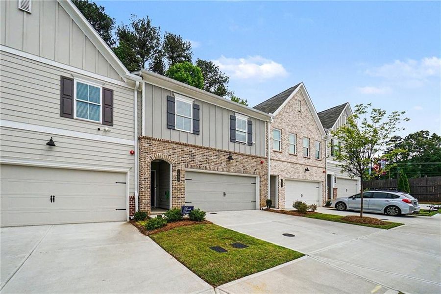 Front exterior of a new home in Gates at Hamilton Grove, Marietta, GA, highlighting curb appeal (Image 28).