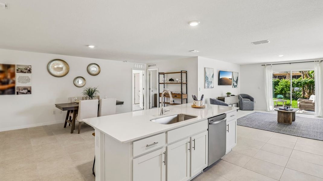 Representative furnished interior of a home built from the Marigold by Maronda Homes in Vero Lake Estates, Vero Beach (Image 12).