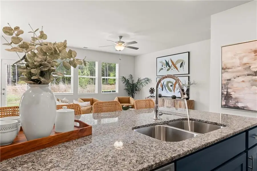 Furnished interior view inside a new home in The Retreat at Walden Park, Jonesboro (Image 13).