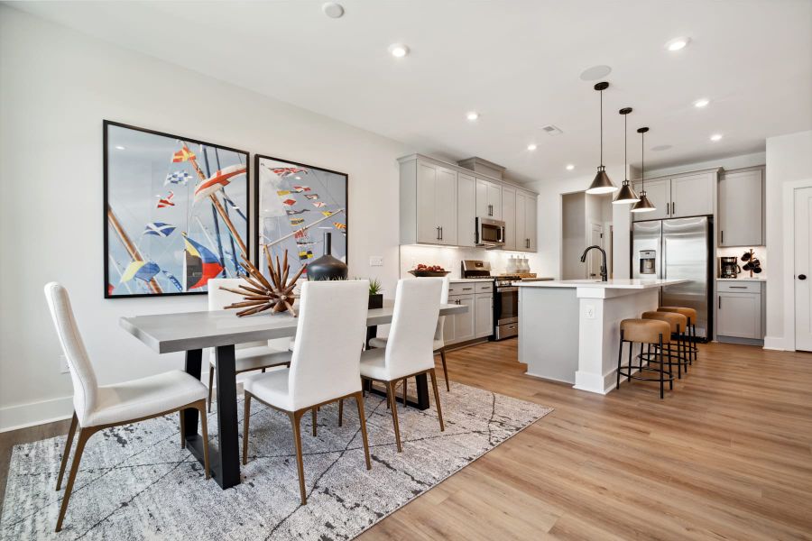 Representative furnished interior of a home built from the Allison by Tri Pointe Homes in Seven Oaks, Belmont (Image 8).