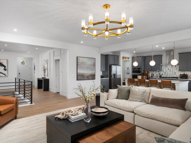 Furnished interior view inside a new home in Jackson Creek, Monument (Image 10).