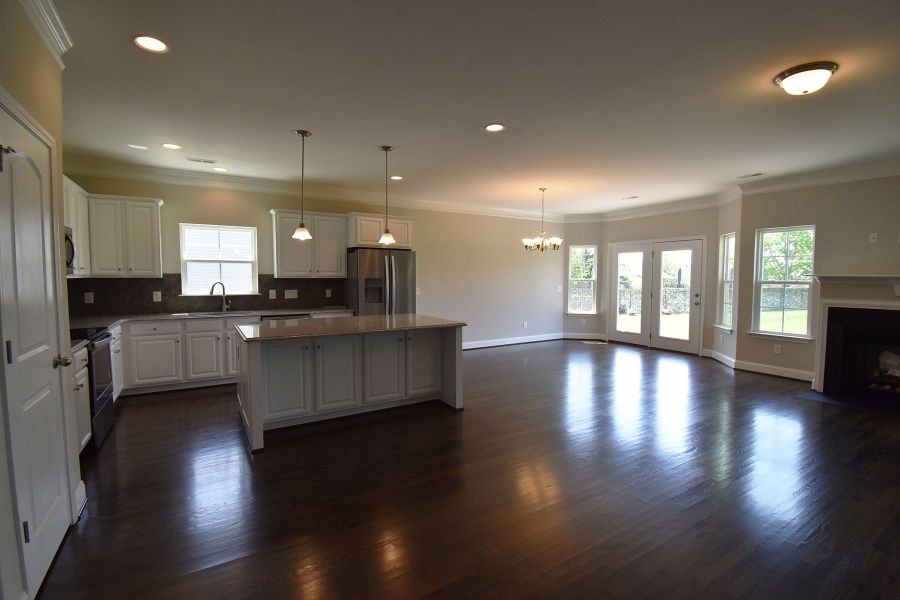 Representative furnished interior of a home built from the Ellerbe by Keystone Homes NC in Sullivans Reserve, Walkertown (Image 6).