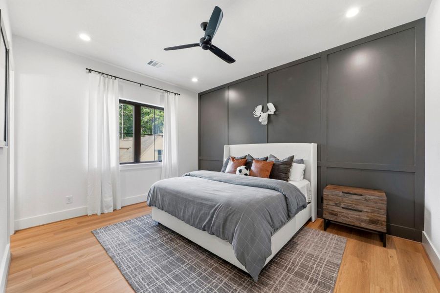 Upstairs secondary bedrooms are generously sized. Upstairs secondary bedrooms are generously sized.
