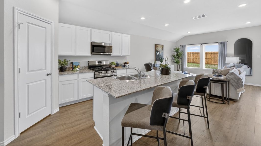 Representative furnished interior of a home built from the Harrison by D.R. Horton in The Hills of Sherman, Sherman (Image 4).