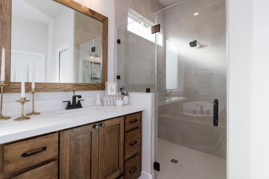 Representative furnished interior of a home built from the The Lydia by Reece Homes in Traditions, Bryan (Image 20).