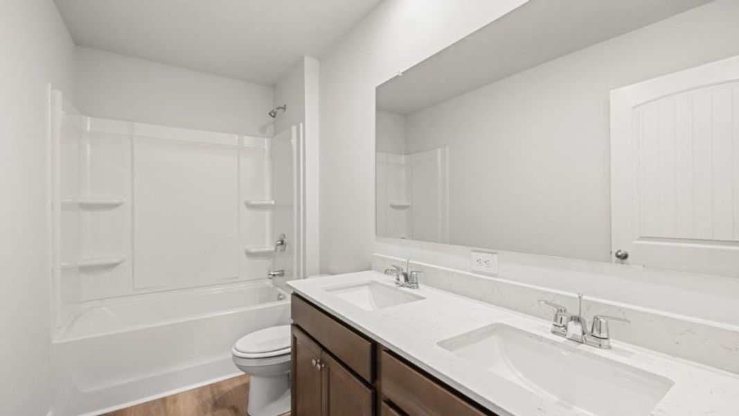 Furnished interior view inside a new home in Liberty Crossing, Braselton (Image 8).