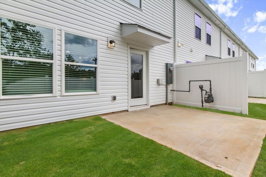 Exterior details and patio area of a home in Meece, Easley (Image 4).