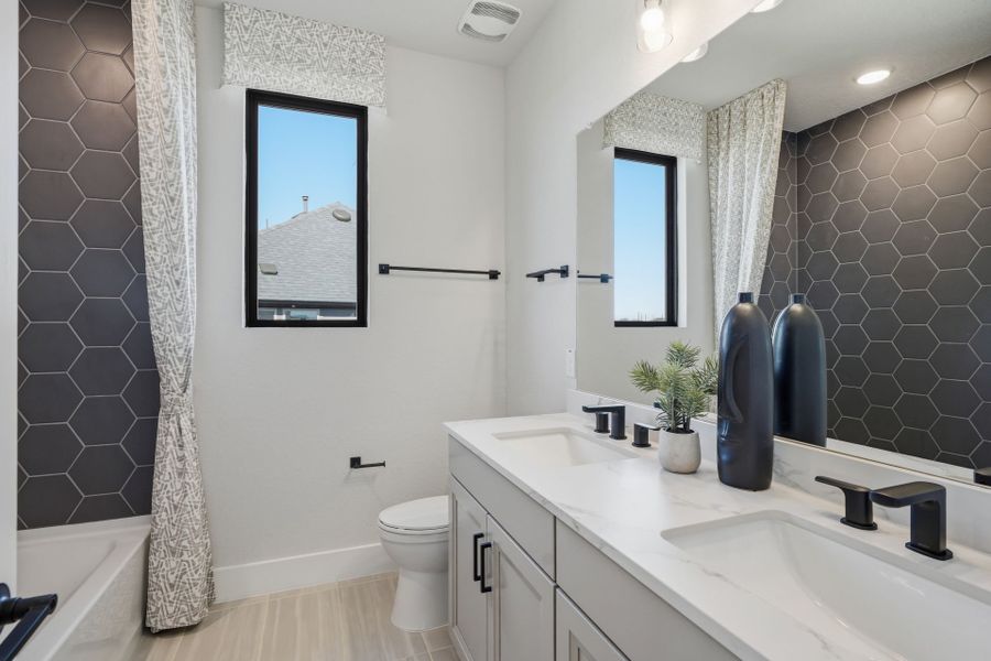 Representative furnished interior of a home built from the Gillett by Pulte Homes in Corley Farms, Boerne (Image 15).