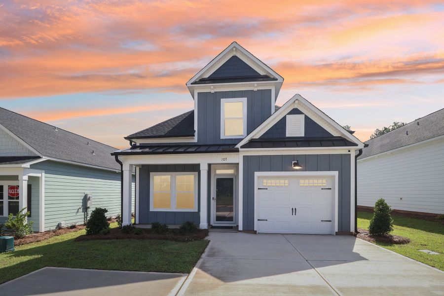 Representative exterior photo of a completed home built from the Briarwood II by Great Southern Homes in Bickley Station, Irmo, SC (Image 20).