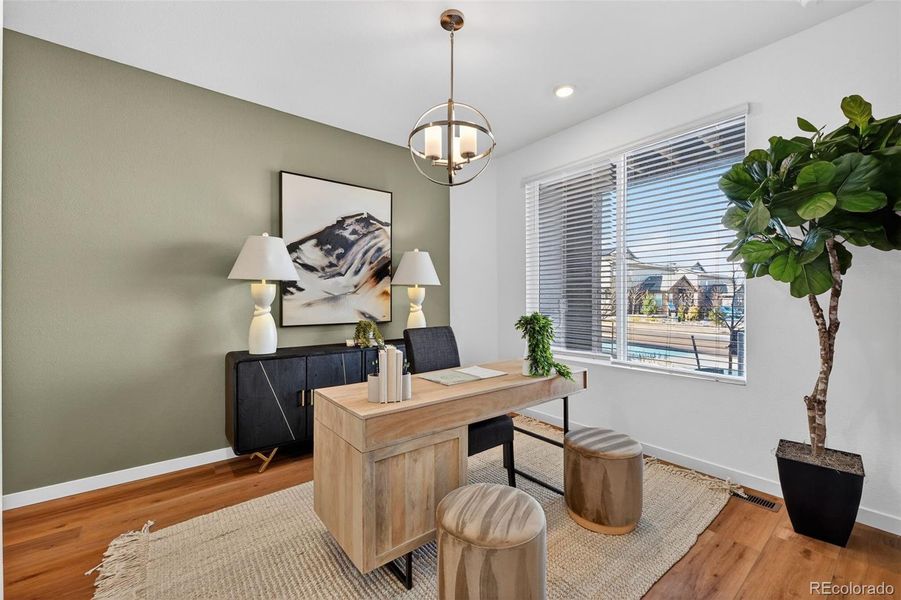 Furnished interior view inside a new home in , Littleton (Image 10).
