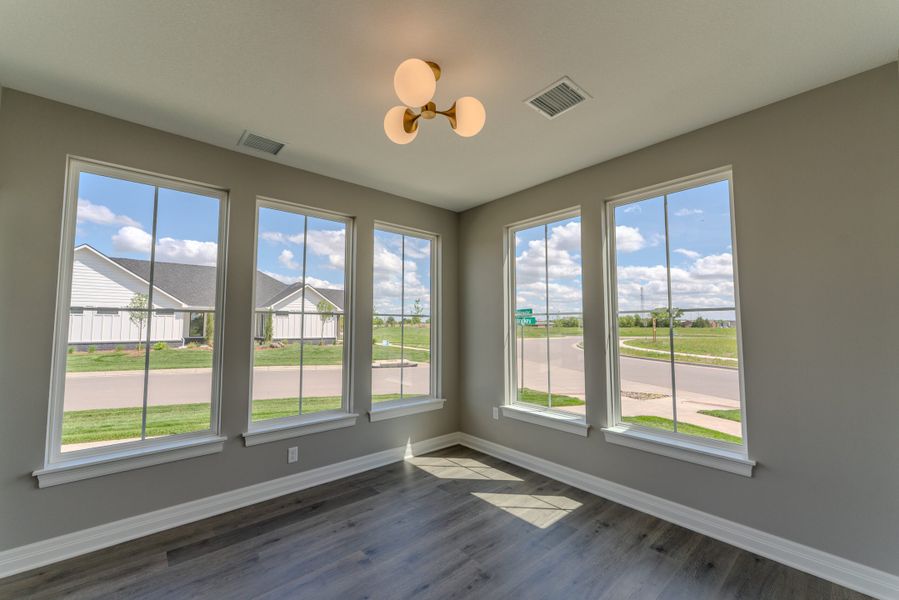 Spacious, unfurnished interior of a new home in The Courtyards at The Moorings, Wichita (Image 10). Spacious, unfurnished interior of a new home in The Courtyards at The Moorings, Wichita (Image 10).