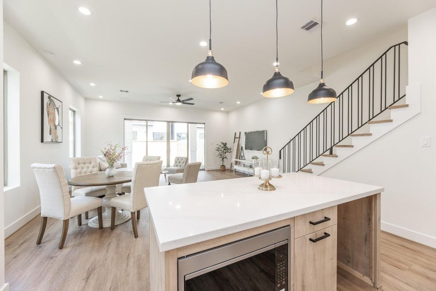 Furnished interior view inside a new home in , Houston (Image 31).