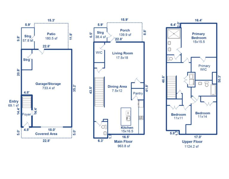 2D floor plan layout of this home in , Mount Pleasant, SC (Image 5).
