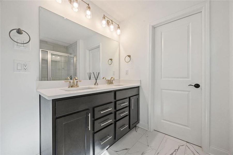 Furnished interior view inside a new home in , Cumming (Image 11).