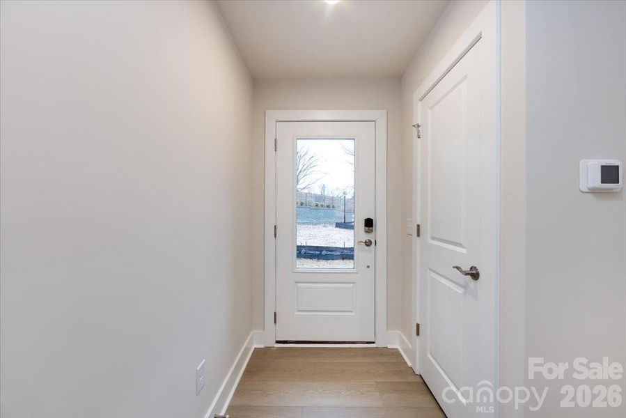 Foyer with coat closet