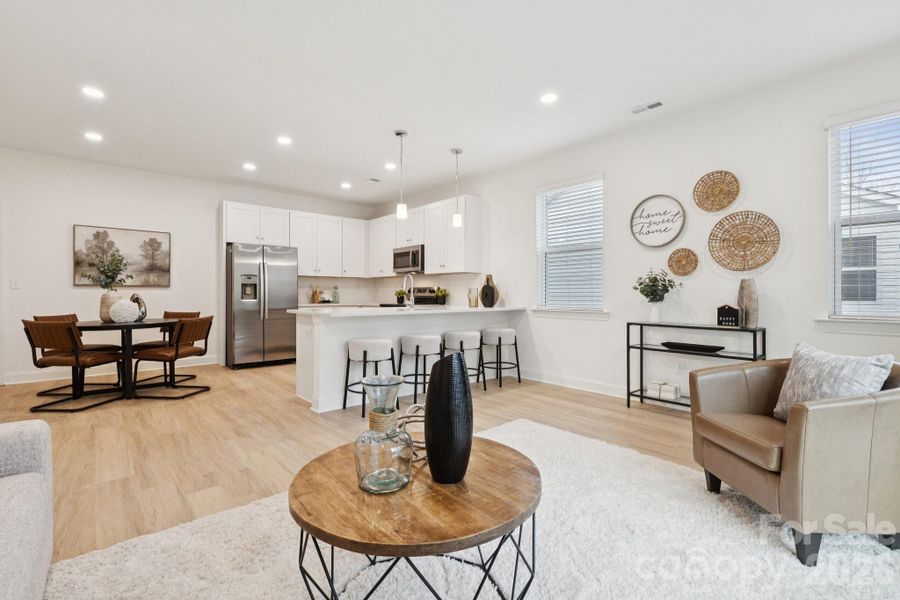 Furnished interior view inside a new home in , Monroe (Image 9).