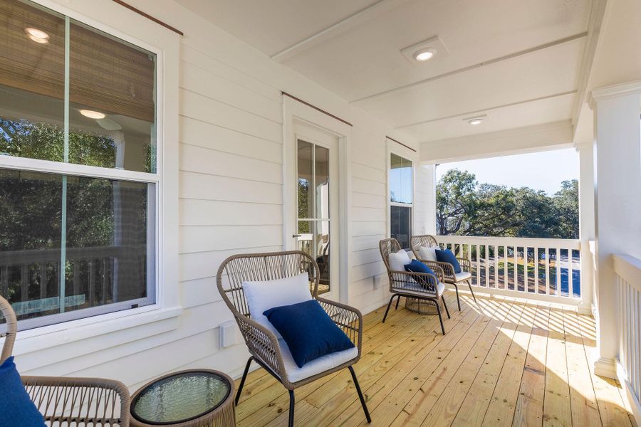 Exterior details and patio area of a home in Central Park, James Island (Image 2). Exterior details and patio area of a home in Central Park, James Island (Image 2).
