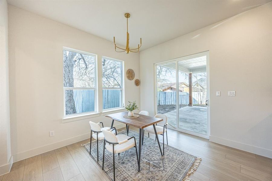 Furnished interior view inside a new home in , Fort Worth (Image 27). Furnished interior view inside a new home in , Fort Worth (Image 27).