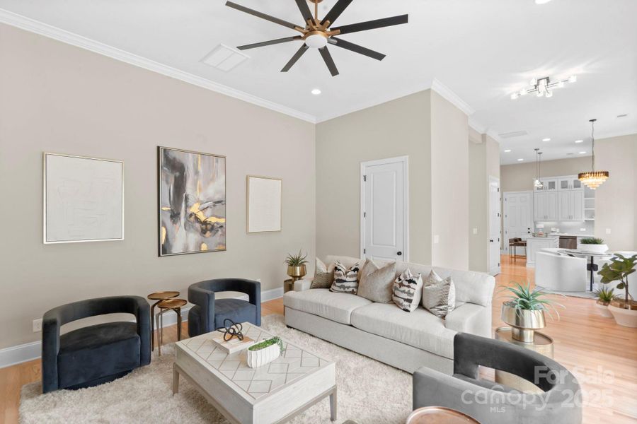 Furnished interior view inside a new home in , Charlotte (Image 9). Furnished interior view inside a new home in , Charlotte (Image 9).