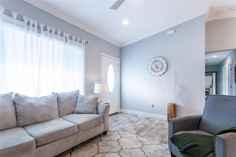 Furnished interior view inside a new home in , Williston (Image 3).