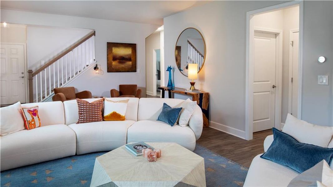 Furnished interior view inside a new home in , Hoschton (Image 18).