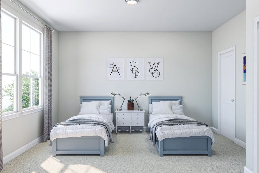Representative furnished interior of a home built from the Verdin by Tri Pointe Homes in Oakhill Reserve, Tomball (Image 17).