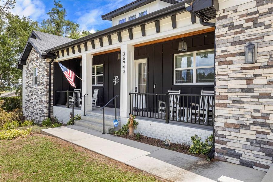 Exterior details and patio area of a home in , Dade City (Image 26).