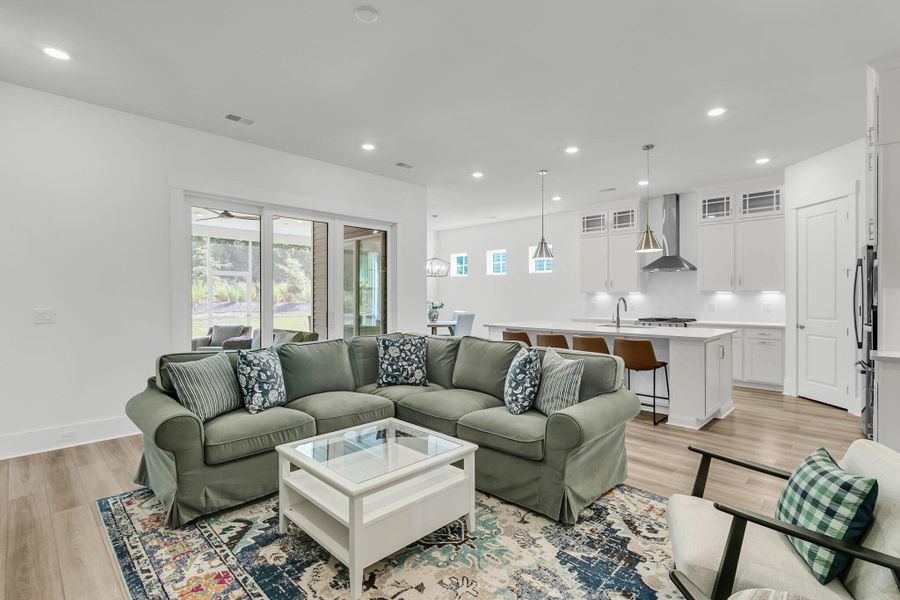 Furnished interior view inside a new home in Summerwind Crossing at Lakes of Cane Bay, Summerville (Image 8).