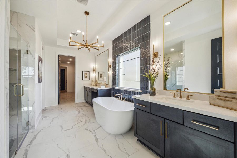 Furnished interior view inside a new home in Meridiana, Manvel (Image 14).