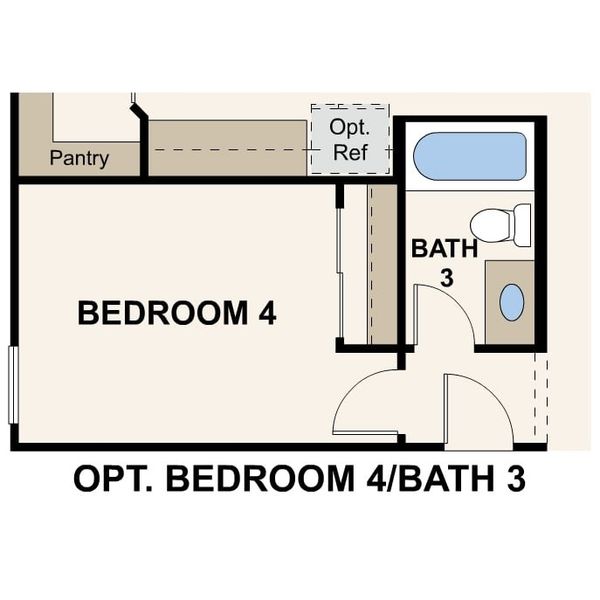 2D floor plan layout for the Redwood by Century Communities in Manzanita at Teravalis, Buckeye, AZ (Image 4).