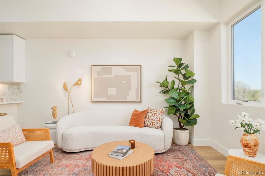 Furnished interior view inside a new home in , Denver (Image 7). Furnished interior view inside a new home in , Denver (Image 7).