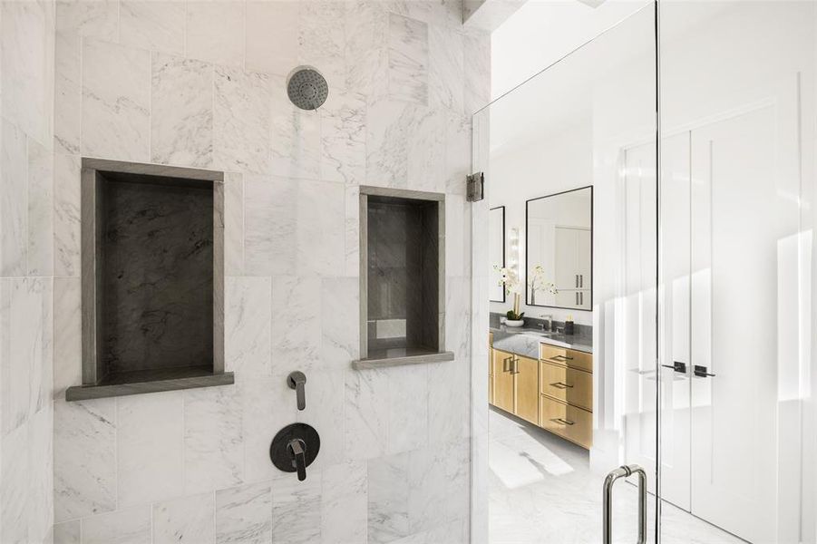 Furnished interior view inside a new home in , Dallas (Image 17).