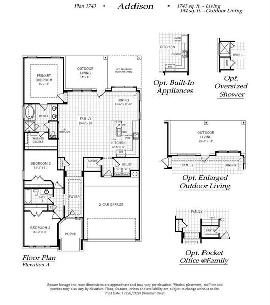 2D floor plan layout of this home in Summer Crest, Fort Worth, TX (Image 4). 2D floor plan layout of this home in Summer Crest, Fort Worth, TX (Image 4).