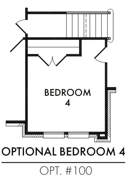 Bedroom 4 (eliminates Dining Room)