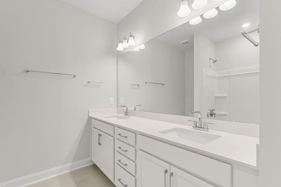 Furnished interior view inside a new home in Tidewater at Lakes of Cane Bay, Summerville (Image 13).