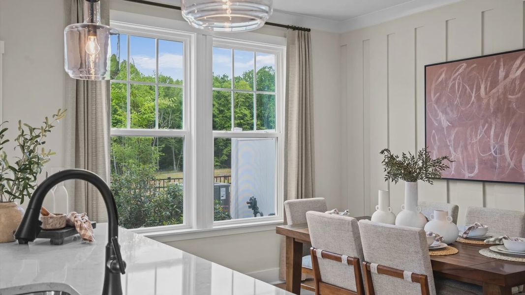 Furnished interior view inside a new home in North First Street Townes, Mebane (Image 16).