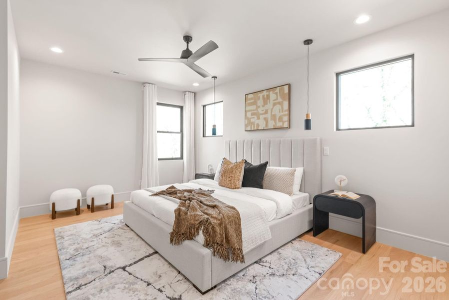 Furnished interior view inside a new home in , Charlotte (Image 15).