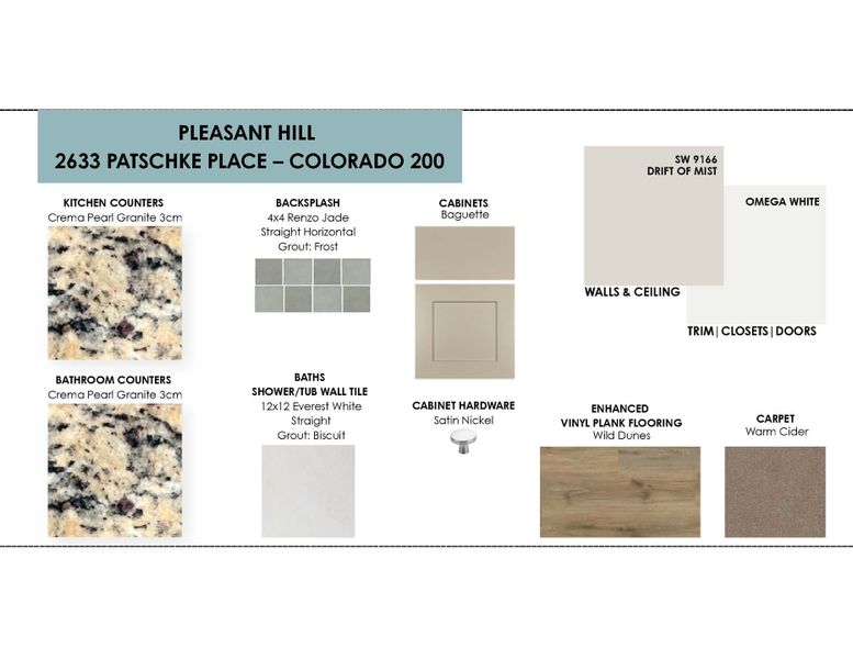 Sample of building materials used in homes in Pleasant Hill, Bryan (Image 14).