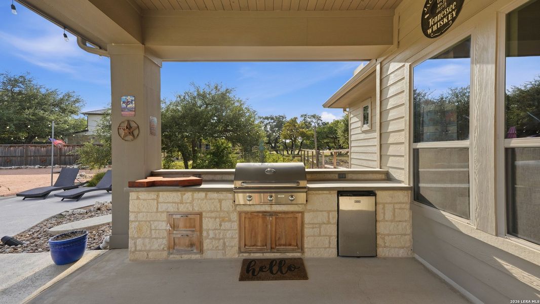 Exterior details and patio area of a home in , Spring Branch (Image 4).