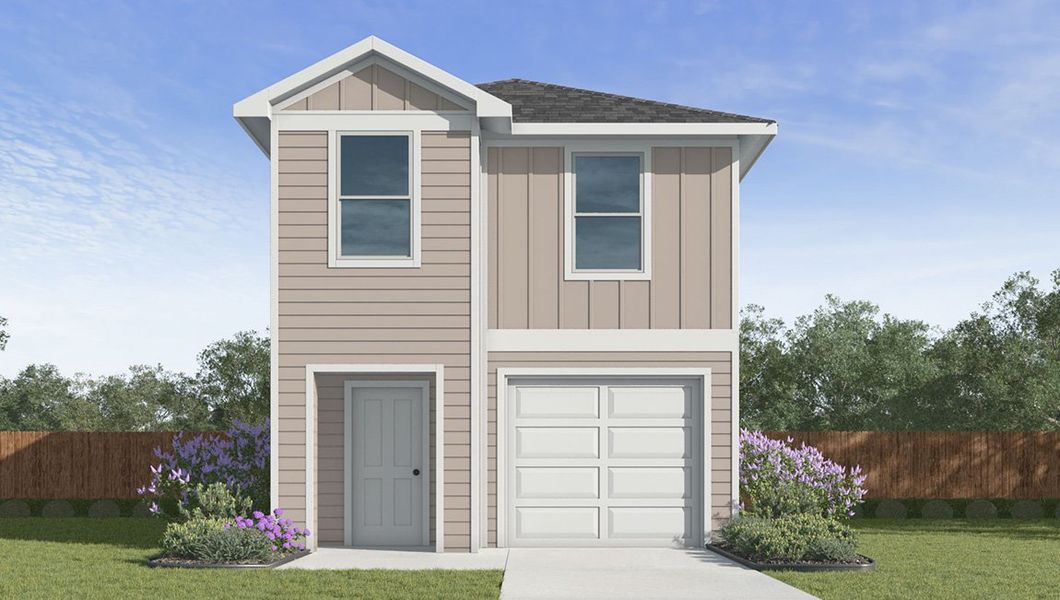 Representative exterior photo of a completed home built from the The Altaria by D.R. Horton in Seneca Trails, Leon Valley, TX (Image 21). Representative exterior photo of a completed home built from the The Altaria by D.R. Horton in Seneca Trails, Leon Valley, TX (Image 21).