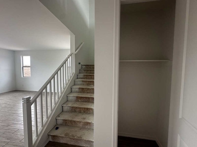 Stairs with under-stair storage