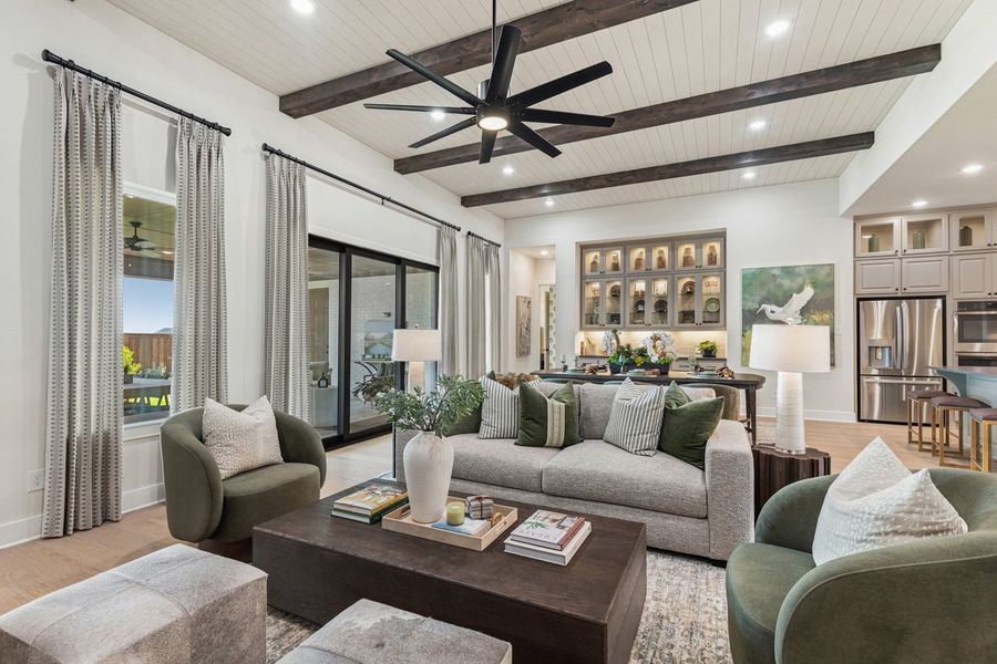 Representative Family Room - some options shown Representative Family Room - some options shown
