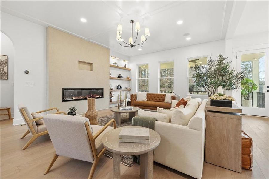 Furnished interior view inside a new home in , Johns Creek (Image 9).